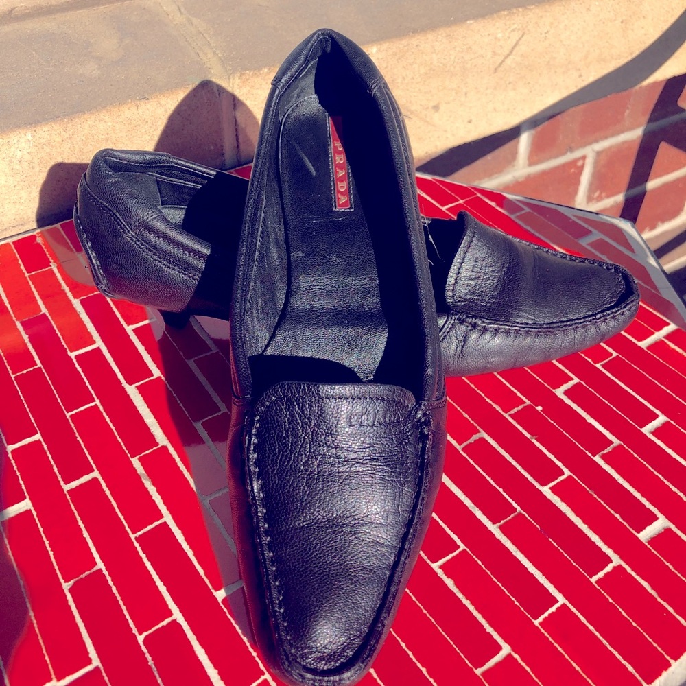 PRADA Black Kid-Leather Heels